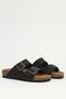 Black Nubuck Women's Slippers Pc-7912 - 2