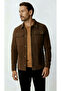 Brown Velvet Men's Coat – Modern Lightweight Seasonal Coat - 2
