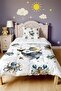 Blue Depth Patterned Single Duvet and Pillowcase - 2