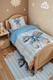 Blue Ribbon Patterned Single Duvet and Pillowcase - 4