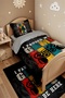 Game Break Patterned Single Duvet and Pillowcase - 4