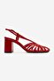 Wilda Red Women's Thick Heeled Shoes - 4