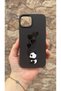 Iphone 11 compatible heart panda patterned silicone shock absorbing classic protective rubber case - 2