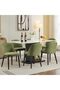 Wooden Dining Chairs Set of 2, Modern Farmhouse Upholstered Linen Fabric Kitchen Chairs with - 8