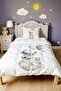 Small Astronaut Patterned Single Duvet and Pillowcase - 2
