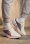 Women's Beige Daily Walking and Running Shoes - 8