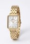Women's Gold Metal Cord White Dial Wristwatch with 2 Year Warranty - 3