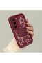 Shockproof Simple Claret Red Silicone Phone Case Hello Kitty Pattern Compatible with Infinix Hot 60 - 3