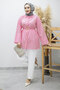 Kuşağı Gold Detailed Shirt Tsd260162 Pink