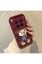 Shockproof Simple Claret Red Silicone Phone Case Mickey Pattern Compatible with Vivo X300 Pro - 3