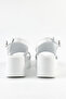 Genuine Leather White Wedge Heel Women's Sandals - Rgn13 - 4