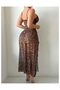 Lingerie For Women Babydoll Sexy Mesh Maxi Nightdress Exotic Sleepwear Side Slits Leopard print - 4
