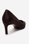 Velmira Brown Satin Women's Heeled Shoes - 5