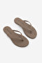 Women's Thin Strap Round Toe Casual Slippers Navisa Mink Suede - 7