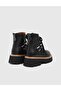 Rush Fur Genuine Leather Women's Black Boots - 4