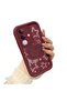 Shockproof Simple Maroon Silicone Phone Case Hello Kitty Pattern Compatible with Vivo Y29