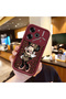 Shockproof Simple Maroon Silicone Phone Case Minnie Pattern Compatible with Tecno Pova 6 - 2