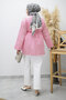 Kuşağı Gold Detailed Shirt Tsd260162 Pink - 7