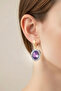 Stylish Stone-Embellished Hanging Earrings