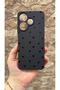 Redmi 13 4g Compatible Mini Black Heart Patterned Silicone Shock Absorbing Classic Protective Rubber Case - 2
