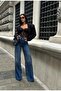 Women's Stone-Embellished Wide-Leg Jeans - 7