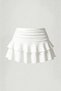 White High Waist Mini Shorts Skirt - 8