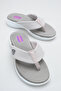 Delaveva Gray Women's Flip Flops Non-Slip Sole Orthopedic Mesh Daily Comfortable Slippers