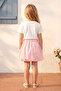 Girl's Top and Bottom Set with Summer Balloon Skirt in Pink - 2