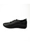 500 Black Leather Women's Casual Shoes - 3
