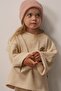 Beige Cookie Embroidered Girls' Flowy Sweater - 3