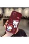 Simple Maroon Silicone Phone Case Hello Kitty Shockproof Compatible with Samsung Galaxy S20 Fe - 2