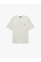 Oversize Short Sleeve Cotton Crew Neck T-Shirt with Back Print - 3