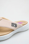 Nadia Rosetti Beige Women's Flip Flops Non-Slip Sole Orthopedic Mesh Daily Comfortable Slippers - 4