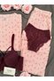 Women's 100% Cotton Breathable Short Sleeve Pajama Set with Underwear - 6