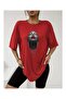 Women's Design Women's Face Printed Oversize T-Shirt