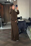 Women's Modal High Waist Loose Leg Comfortable Long Sleeve Bottom Top Tracksuit Set - 3