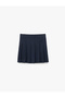 Viscose Blended Basic Pleated Skirt