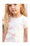 Girl's Cotton Ecru Pink Bow Detailed T-Shirt Skirt Set - Stylish Two-Piece Combination - 4