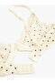 Comfortable Fit Non-Padded Bow Detail Polka Dot Underwire Tulle Bra - 2