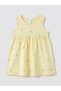 Özmarka New Season Yellow Ruffled Baby Girl Dress 3-Piece - 2