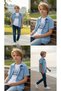 Survivor 7188 Boy's Wavy Jacquard Snap Shirt T-Shirt Necklace Gift 2'Li Suit 9-16 - 3