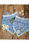 Mother-Daughter Combination Bandana – Cotton Daisy Patterned Lace-Tied Hairband Set - 2