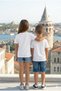 Boys/Girls 23 April Turkish Flag Printed Black/White T-Shirt - 2