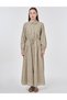 Shirt Collar Embroidery Dress Mold Green 23062 - 3