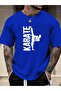 Men's Karate Printed Oversize T-Shirt Loose Fit