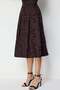 Floral Embroidered Pleated Midi Skirt - 4