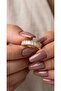 Waterway Zircon Stone Authentic Gold Adjustable Women's Ring Sparkling, Stylish and Elegant Design Steel-Like Appearance - 3