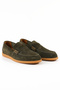 Genuine Suede Leather Khaki Color Loafer Men's Shoes - Rubber Sole - 264550 - 2