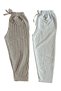 Girls' New Season Waterway Striped Flexible Carrot Pants 2-Piece Set 4-12 Years - 5