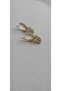 Gold Color Stone Rabbit Ear Earrings - 2